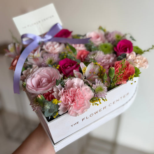 Corazón de flores