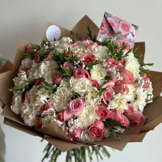 Ramo de 50 Rosas & 50 Claveles